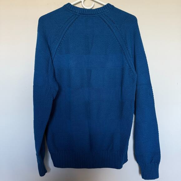 Lands End Drifter Mens Sweater Medium 38-40 Blue Red Crewneck Preppy Bundle Lot - Picture 10 of 11